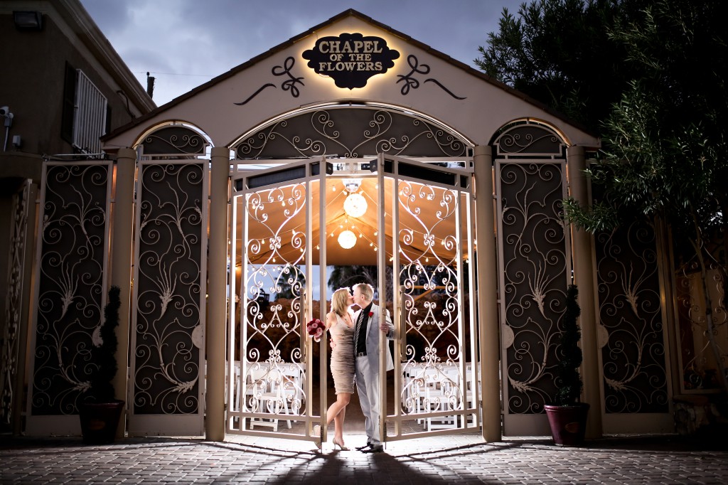Wedding Ceremony at Chapel of the Flowers in Las Vegas