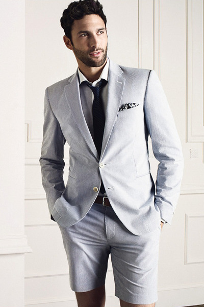 Groom Short Suit for Summer Weddings in Las Vegas