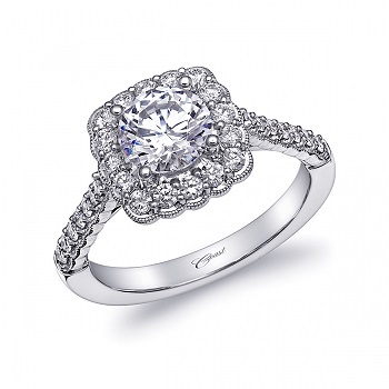 A Romantic Bride Coast Diamond romantic engagement ring (LC10195)