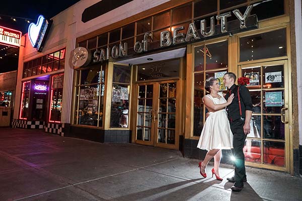 Vintage and Retro Wedding Photo Session in Downtown Las Vegas