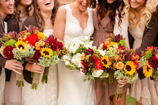 Fall Wedding Flowers :: Bridal Bouquets and Bridesmaids Floral