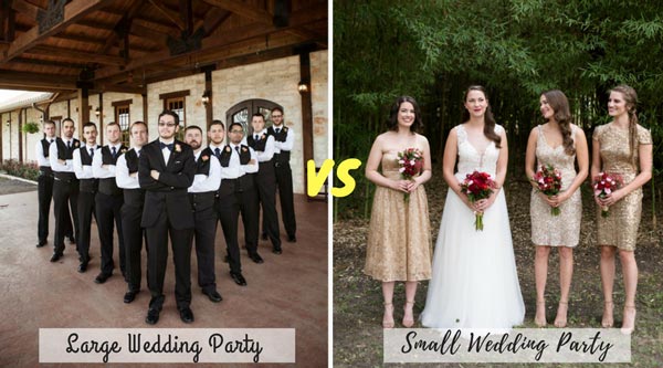 Large Wedding Parties vs Small Wedding Parties | New Wedding Traditions to Replace Old Wedding Traditions