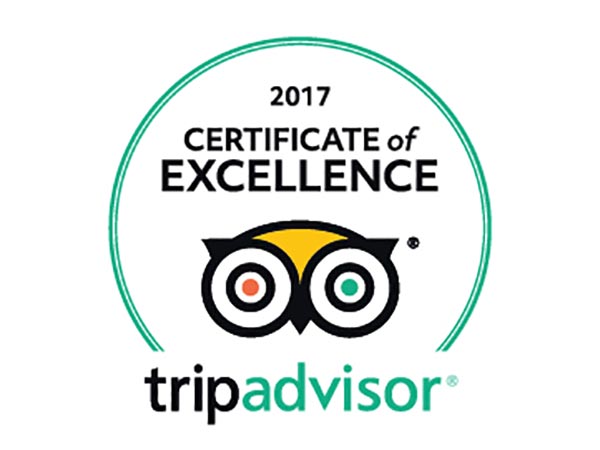 TripAdvisor Certificate of Excellence Award 2017